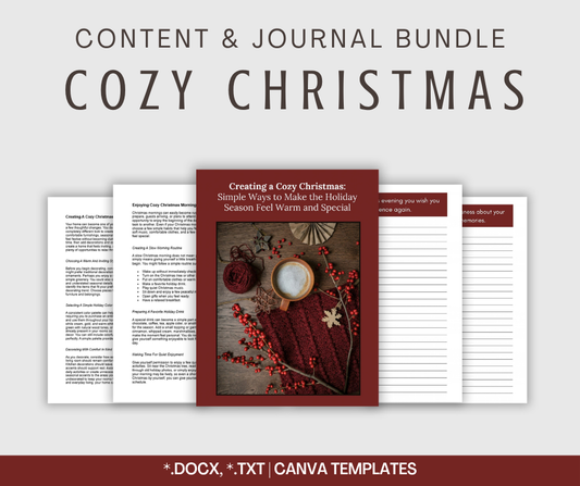 Cozy Christmas | Content & Journal Bundle