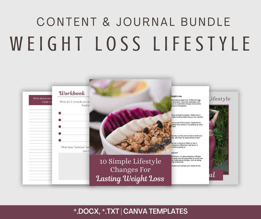 Weight Loss Lifestyle | Content & Journal Bundle