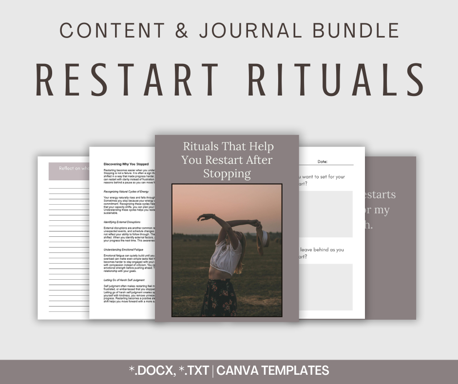 Restart Rituals | Content & Journal Bundle