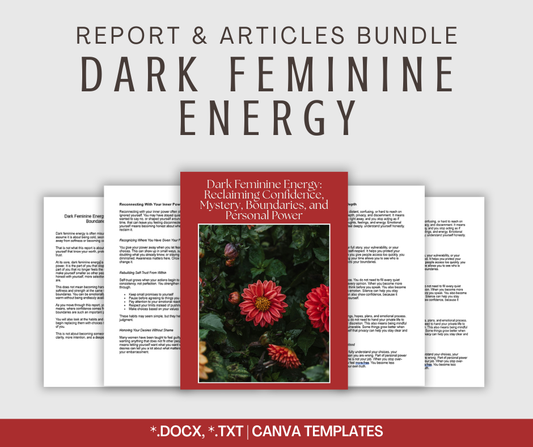 Dark Feminine Energy | Report & Articles Bundle