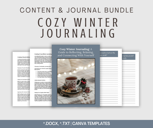 Cozy Winter Journaling | Content & Journal Bundle