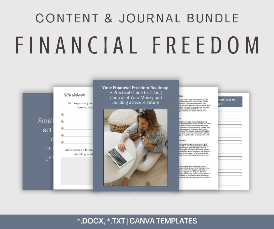 Financial Freedom | Content & Journal Bundle