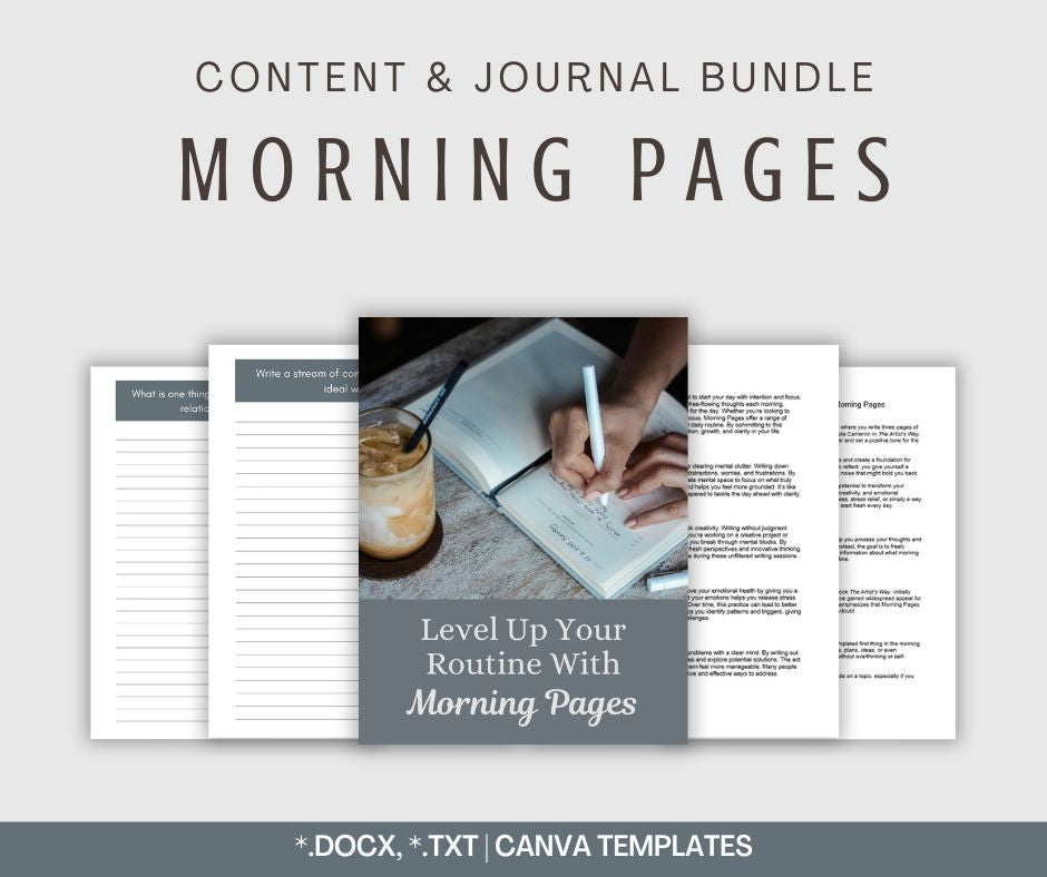 Morning Pages | Content & Journal Bundle