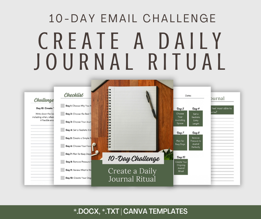 10-Day 'Create a Daily Journal Ritual' Challenge