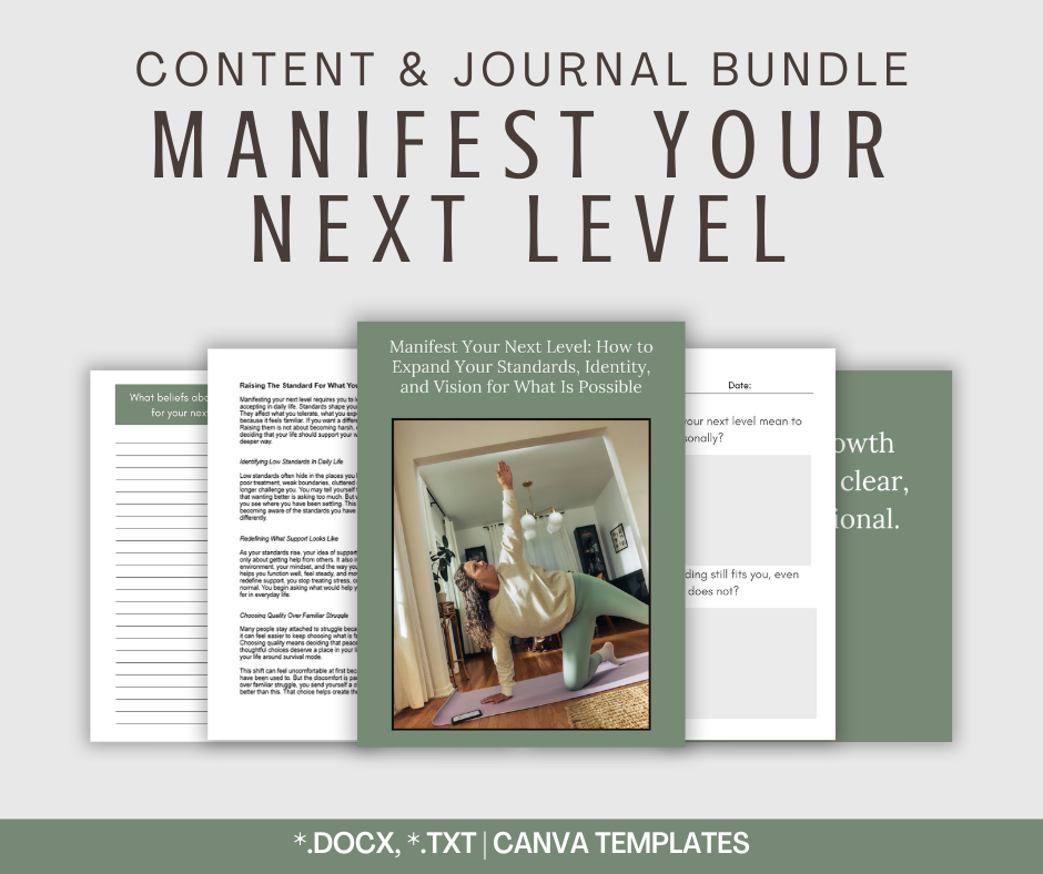 Manifest Your Next Level | Content & Journal Bundle