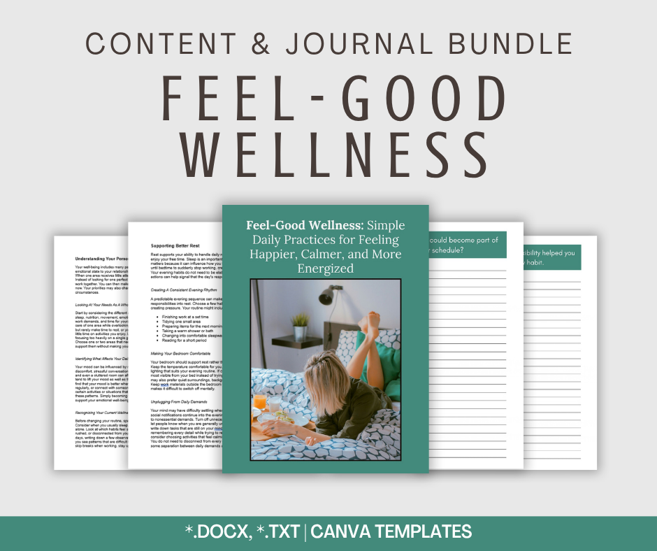 Feel-Good Wellness | Content & Journal Bundle