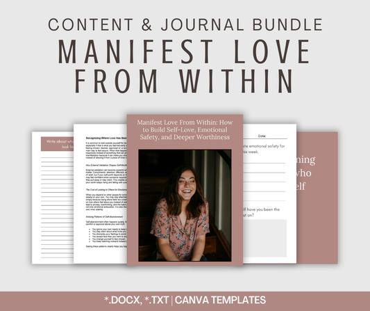 Manifest Love From Within | Content & Journal Bundle