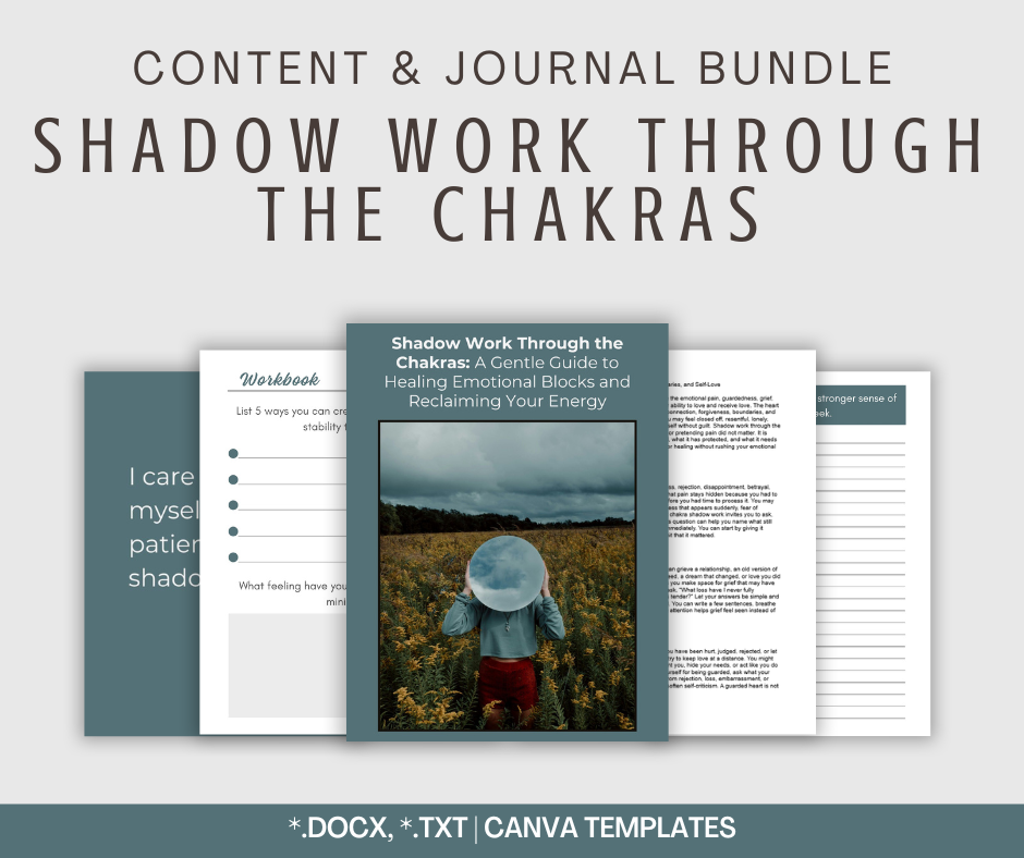 Shadow Work Through the Chakras | Content & Journal Bundle