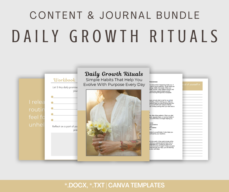 Daily Growth Rituals | Content & Journal Bundle