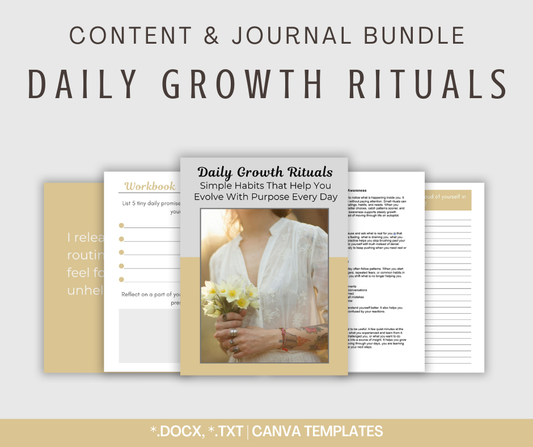 Daily Growth Rituals | Content & Journal Bundle