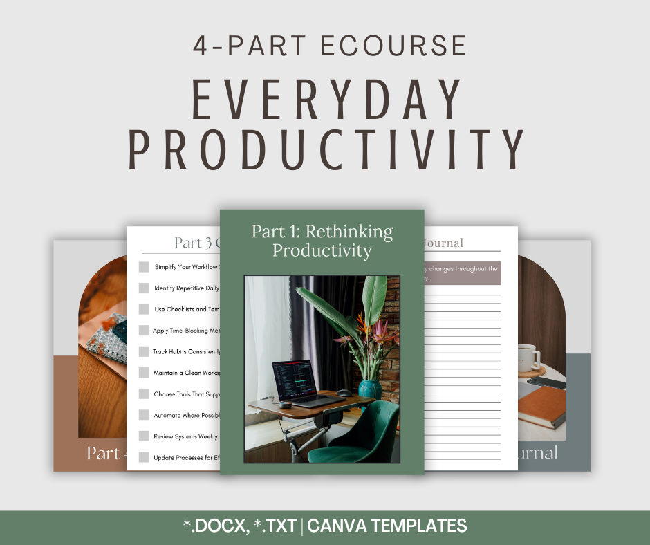 4-Part eCourse: Everyday Productivity
