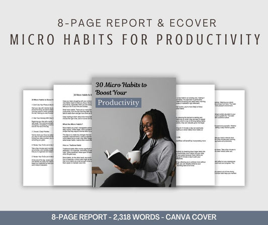 Micro Habits For Productivity | Report & eCover