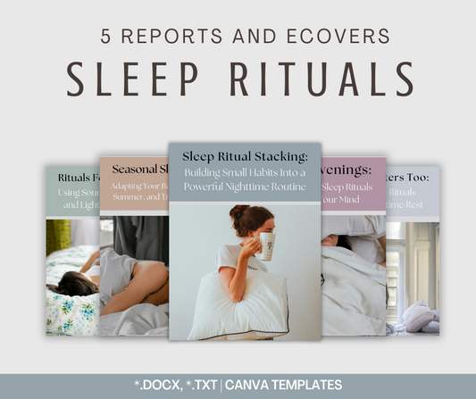 Sleep Rituals and Habits | 5 Report Bundle