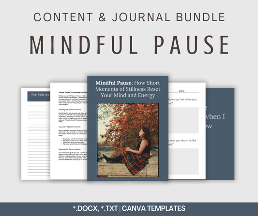 Mindful Pause | Content & Journal Bundle