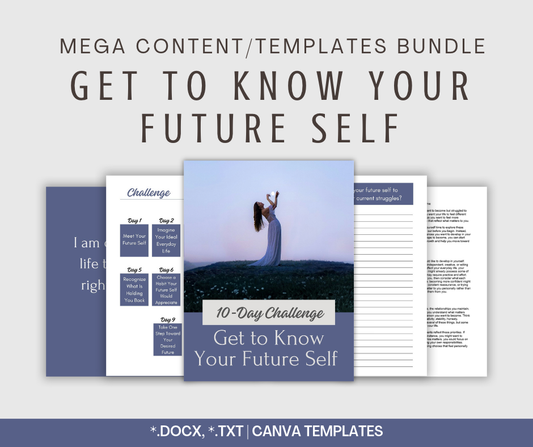 Get to Know Your Future Self | MEGA Content and Templates Bundle