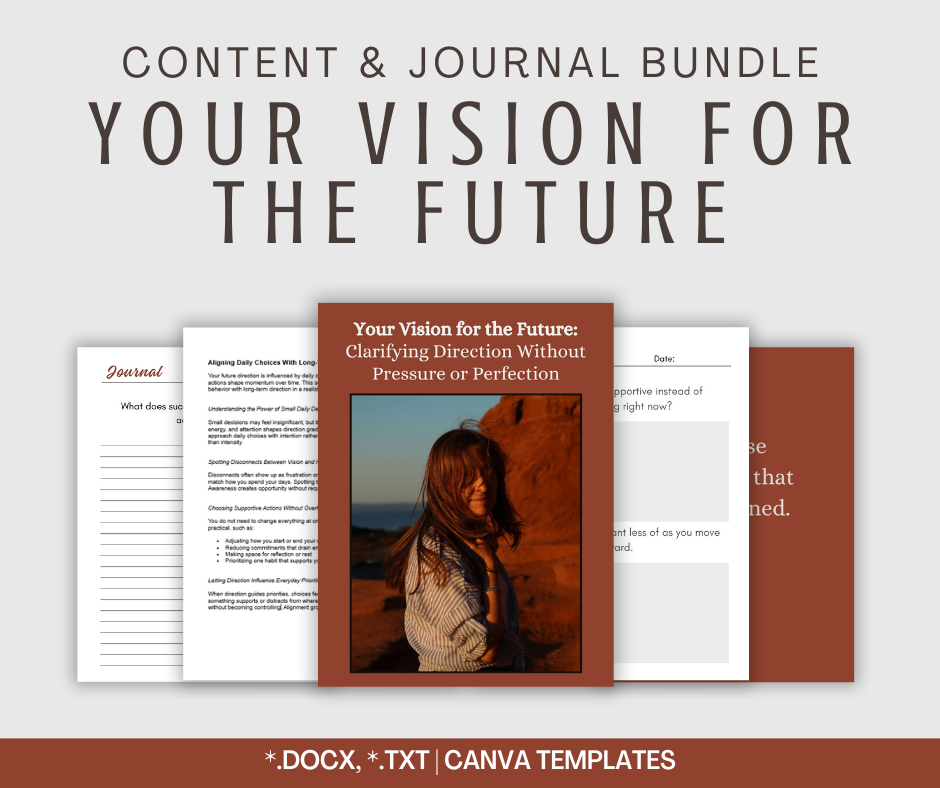 Your Vision For the Future | Content & Journal Bundle
