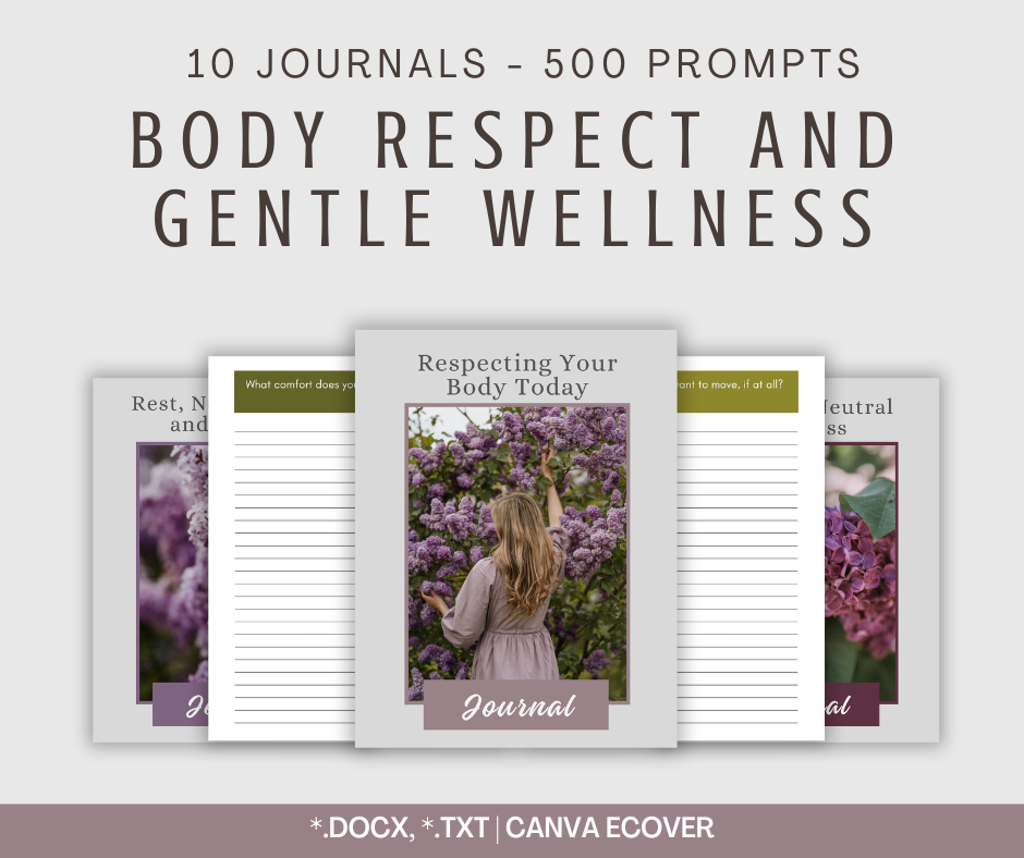 Body Respect and Gentle Wellness Journal Collection | 10 Journals