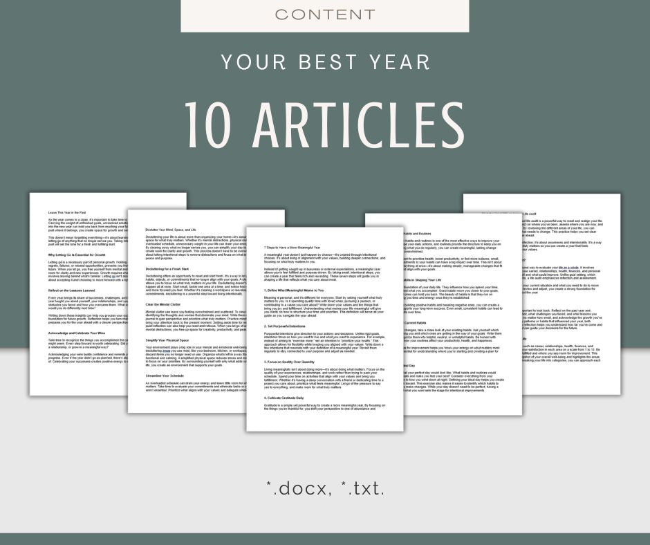 Your Best Year | MEGA Content and Templates Bundle