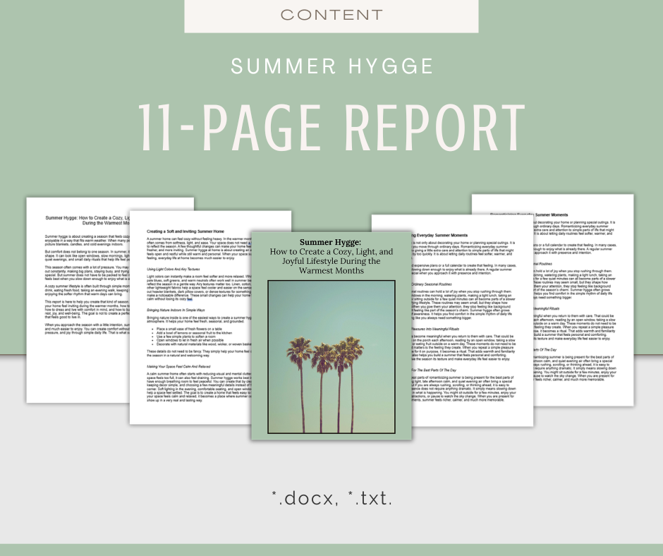 Summer Hygge | Content & Journal Bundle