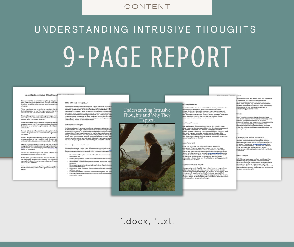 Fight Intrusive Thoughts | Content & Journal Bundle