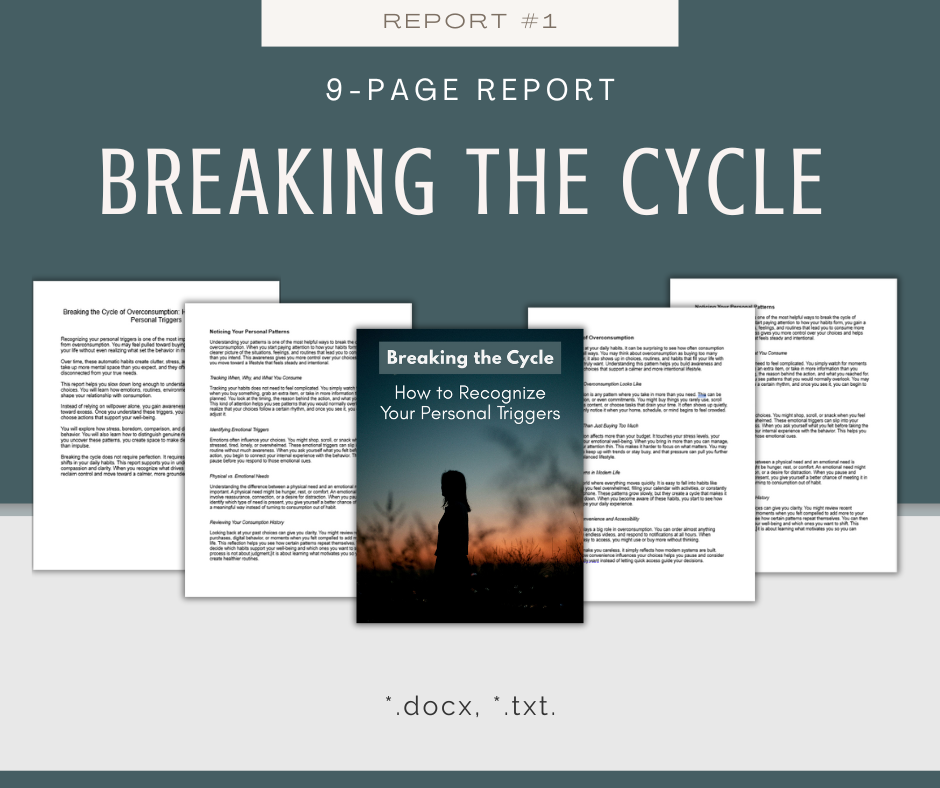 Overconsumption Reports | 5 Report Bundle