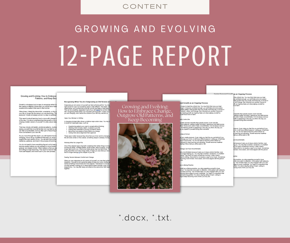 Growing and Evolving | Report & Articles Bundle