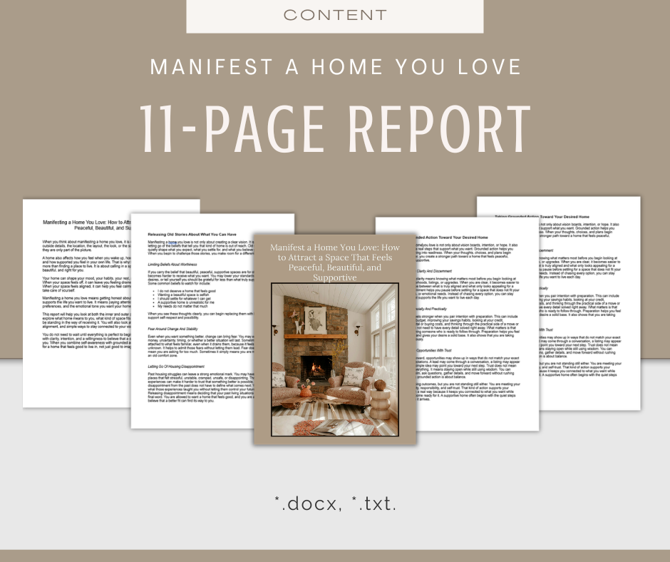 Manifest a Home You Love | Content & Journal Bundle