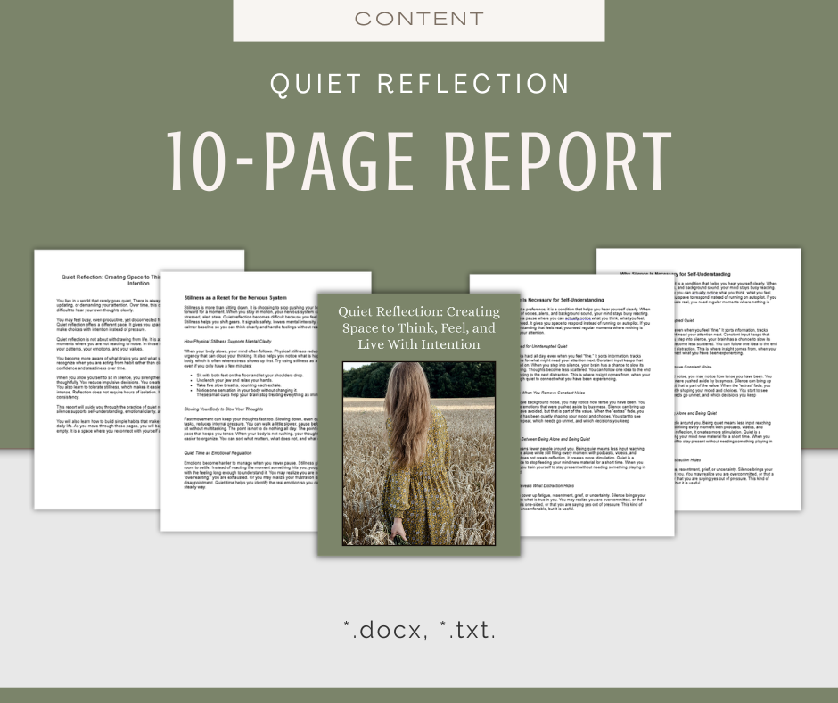 Quiet Reflection | Content & Journal Bundle