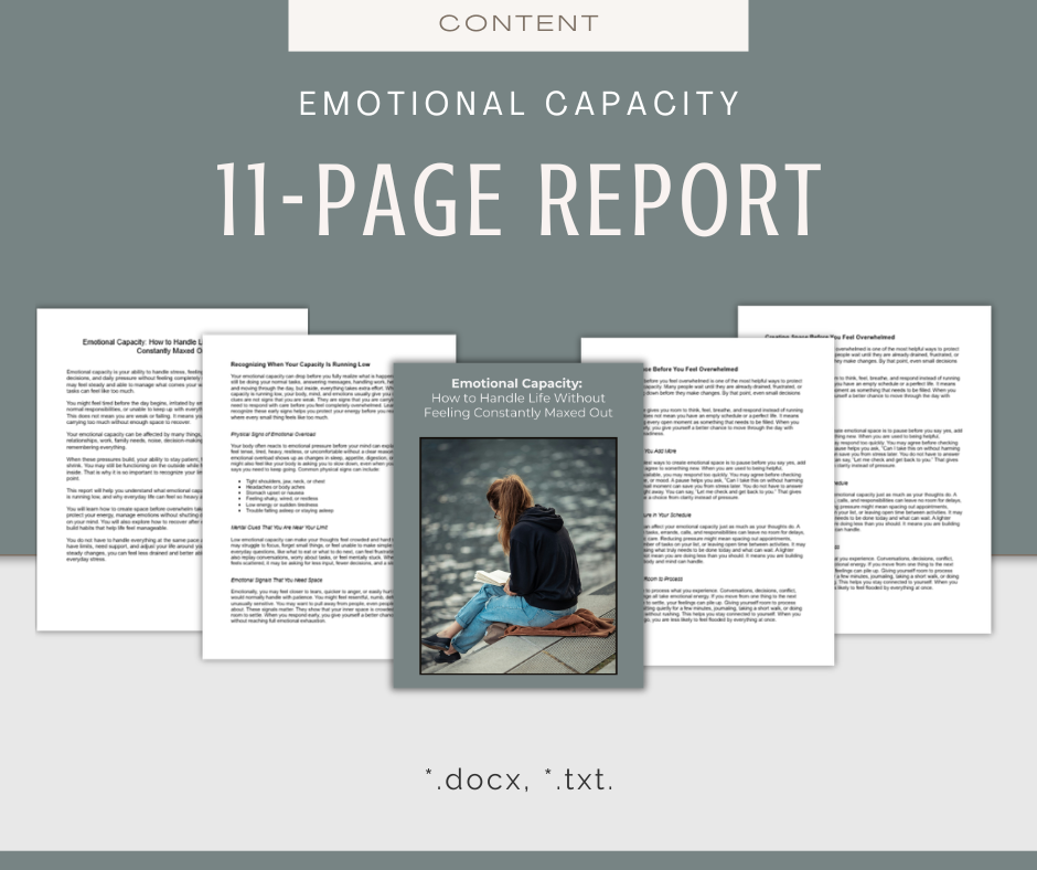 Emotional Capacity | Content & Journal Bundle