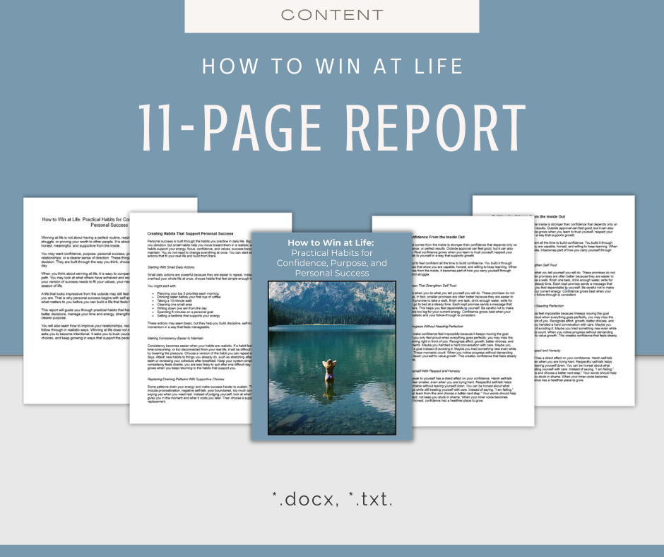 How to Win at Life | Content & Journal Bundle