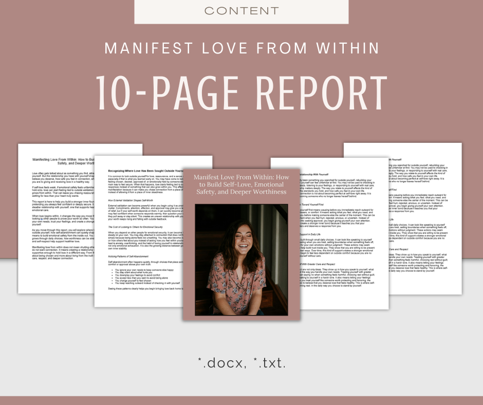 Manifest Love From Within | Content & Journal Bundle
