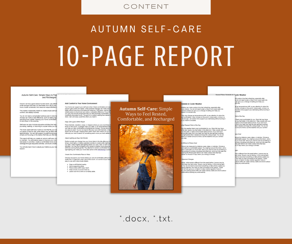 Autumn Self-Care | Content & Journal Bundle