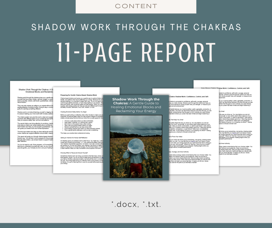 Shadow Work Through the Chakras | Content & Journal Bundle