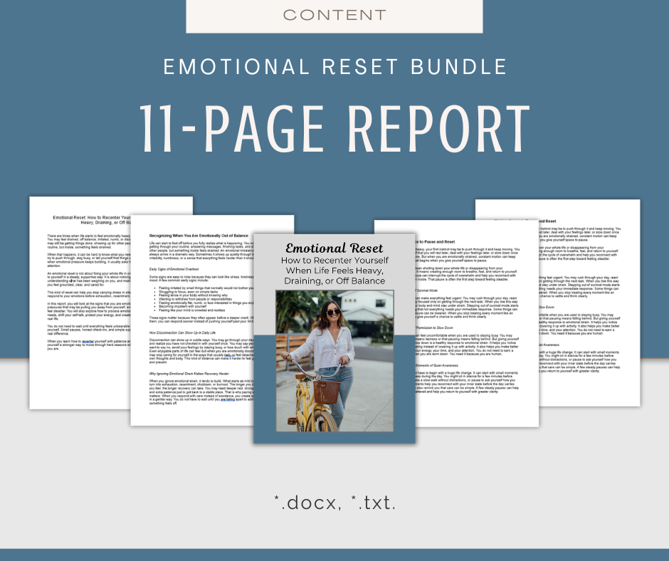 Emotional Reset | Content & Journal Bundle