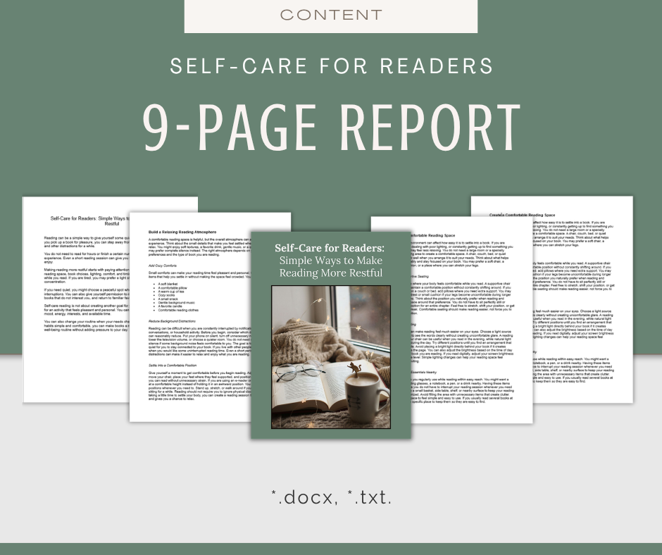 Self-Care For Readers | Content & Journal Bundle