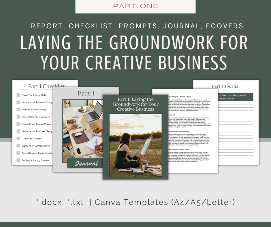 4-Part eCourse: How to Start a Creative Business