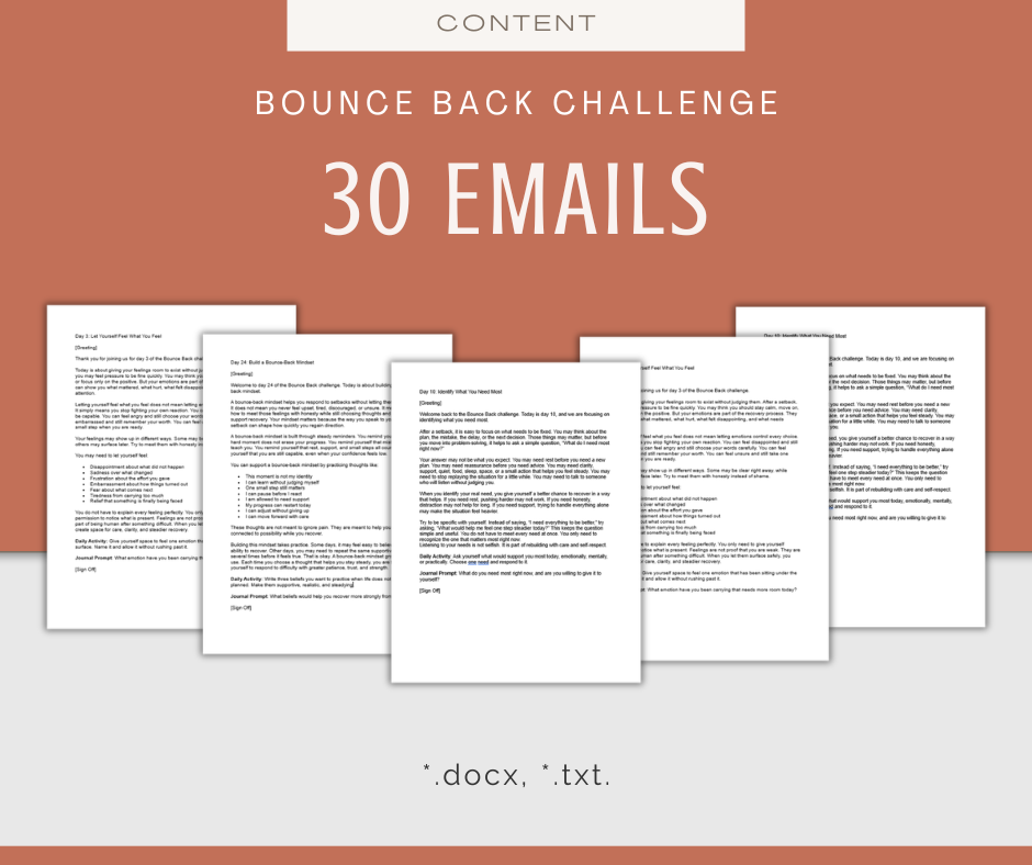 30-Day 'Bounce Back' Challenge