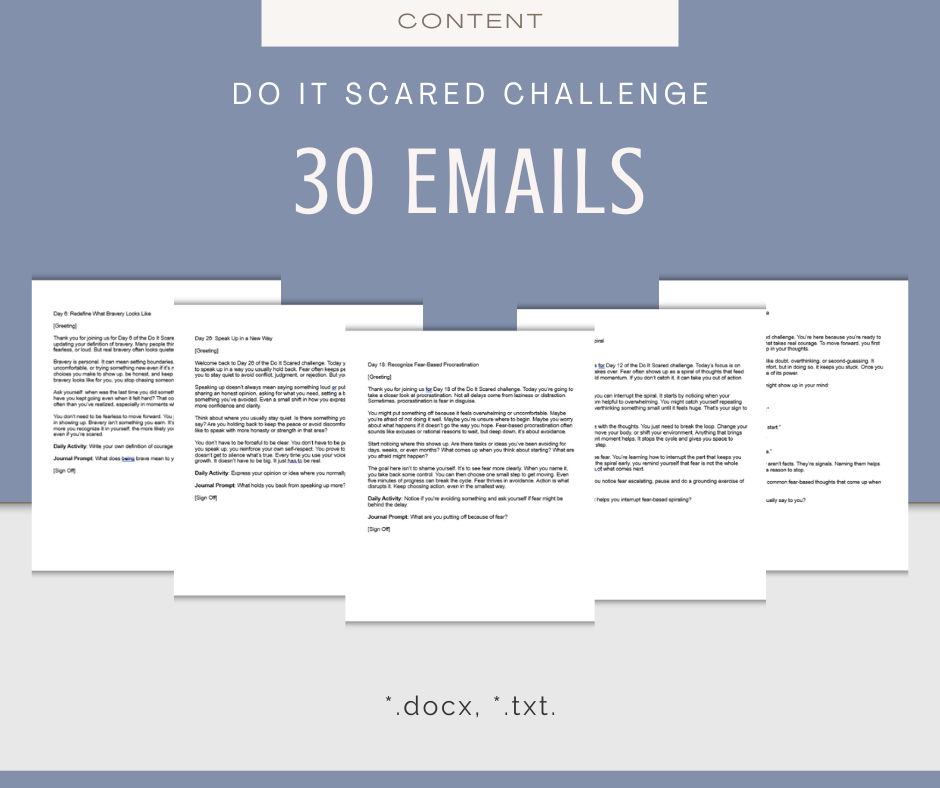 30-Day Do it Scared Challenge