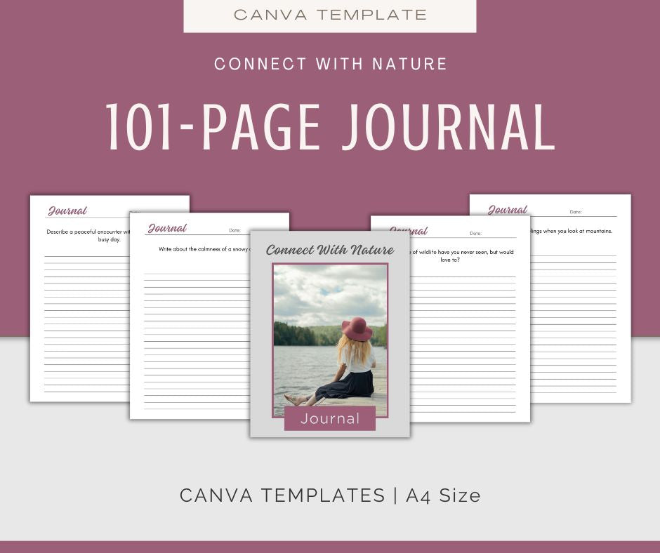 Connect With Nature | Journal & Prompts Bundle
