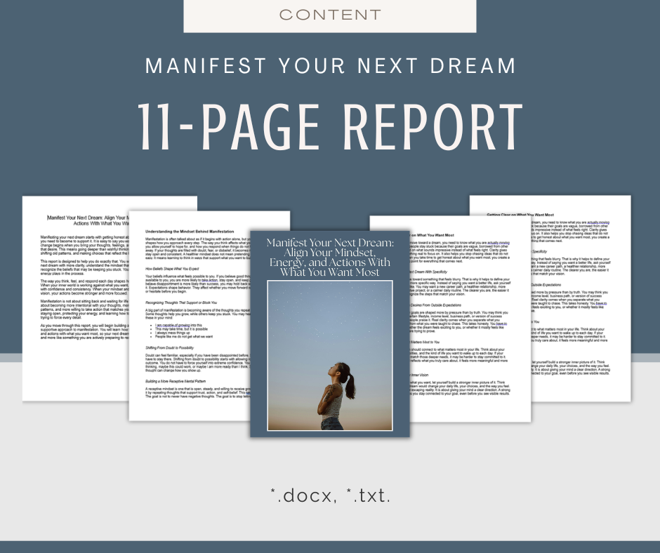 Manifest Your Next Dream | Report & Articles Bundle