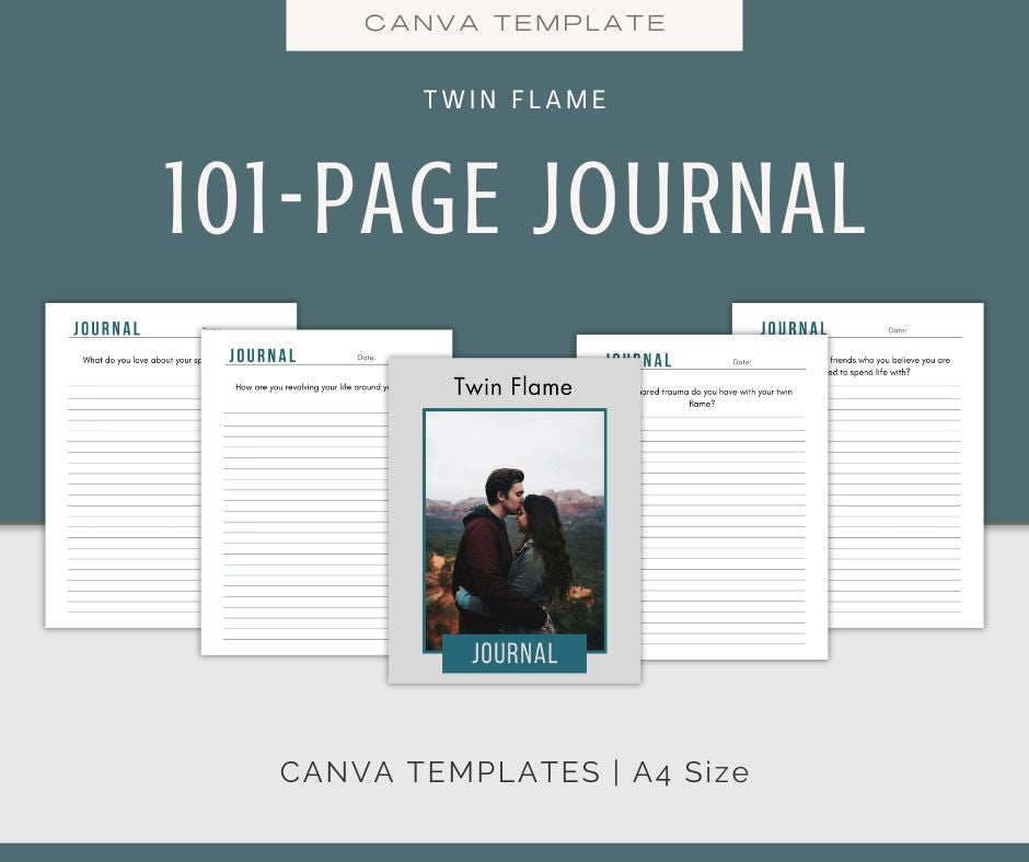 Twin Flame Journal & Prompts Bundle