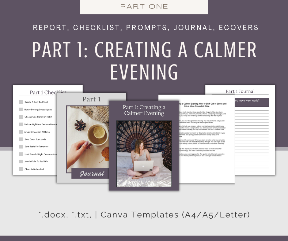 4-Part eCourse: Grounding Evening Routine