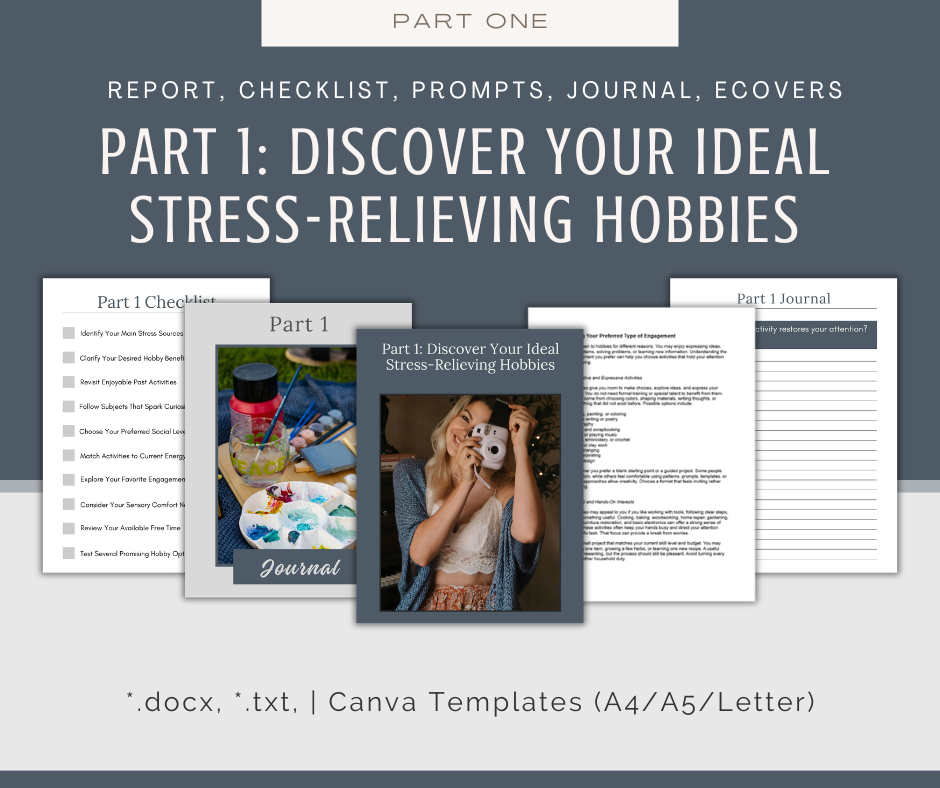 4-Part eCourse: Hobbies For Stress Relief