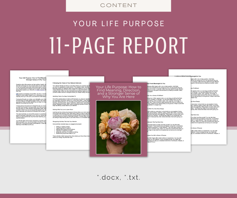 Your Life Purpose | Report & Articles Bundle