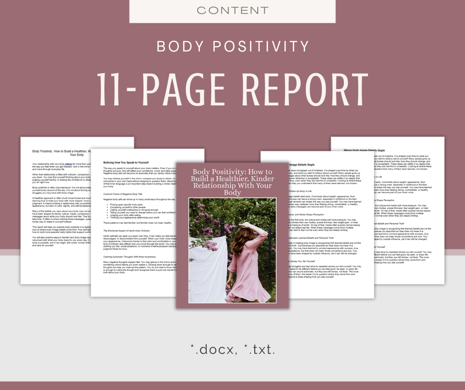 Body Positivity | Report & Articles Bundle