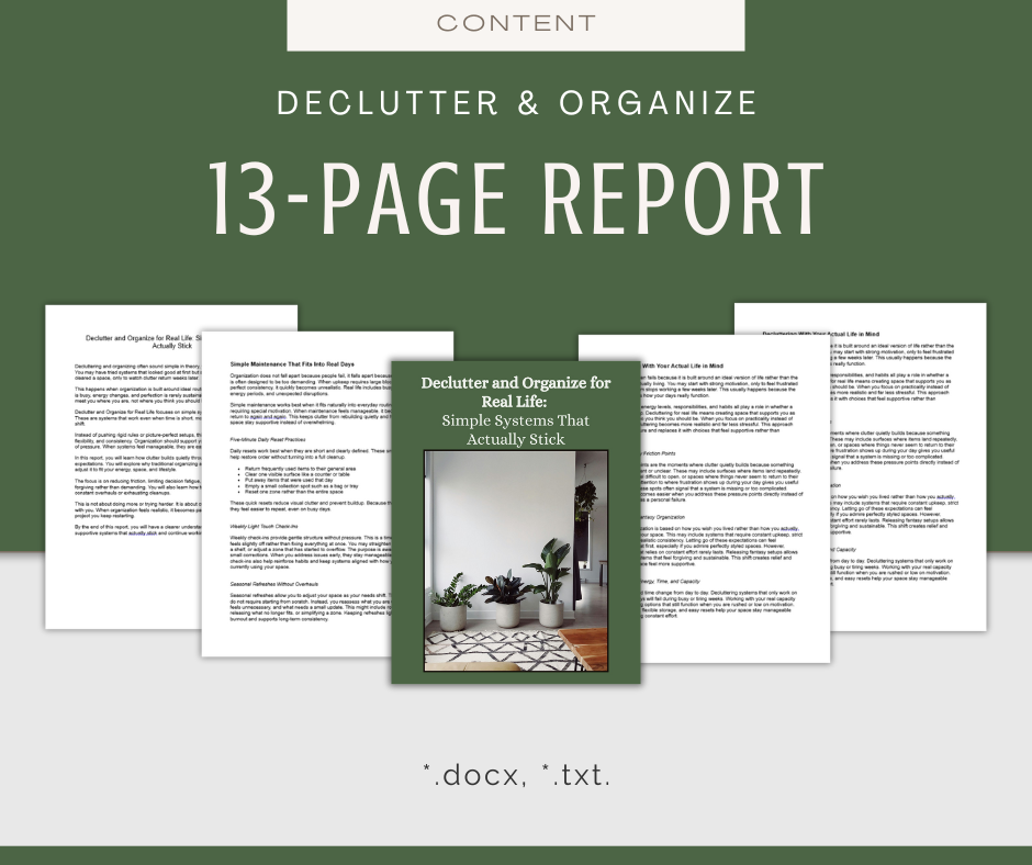 Declutter and Organize | Content & Journal Bundle