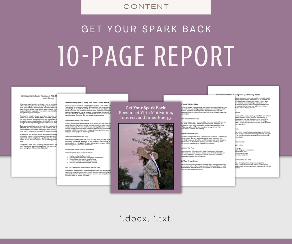 Get Your Spark Back | Content & Journal Bundle