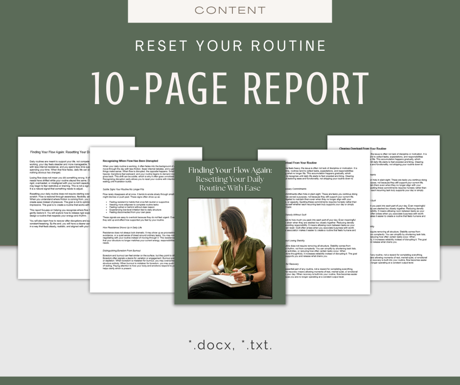 Reset Your Routine | Content & Journal Bundle