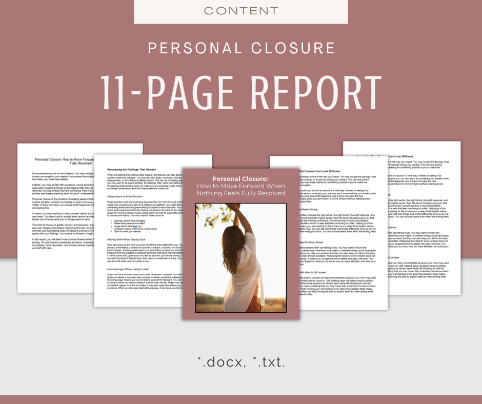 Personal Closure | Content & Journal Bundle