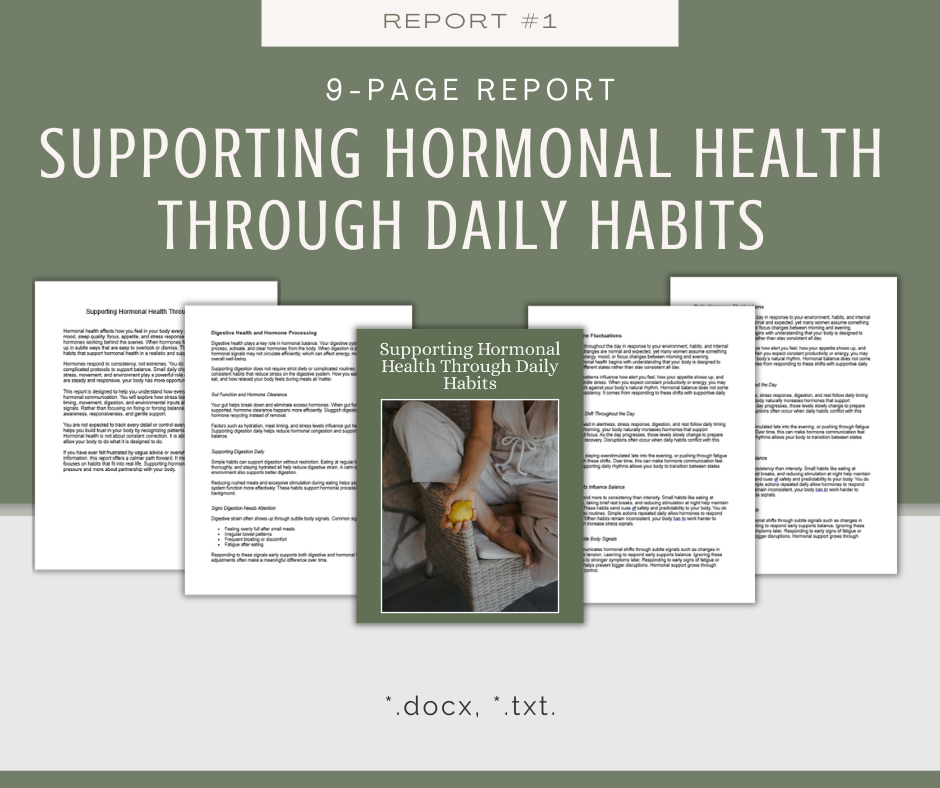 Healthy Habits For Women Reports | 5 Report Bundle